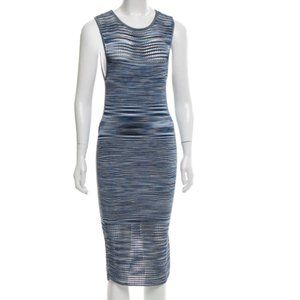 Ronny Kobo Sheath Bodycon Blue Dress S